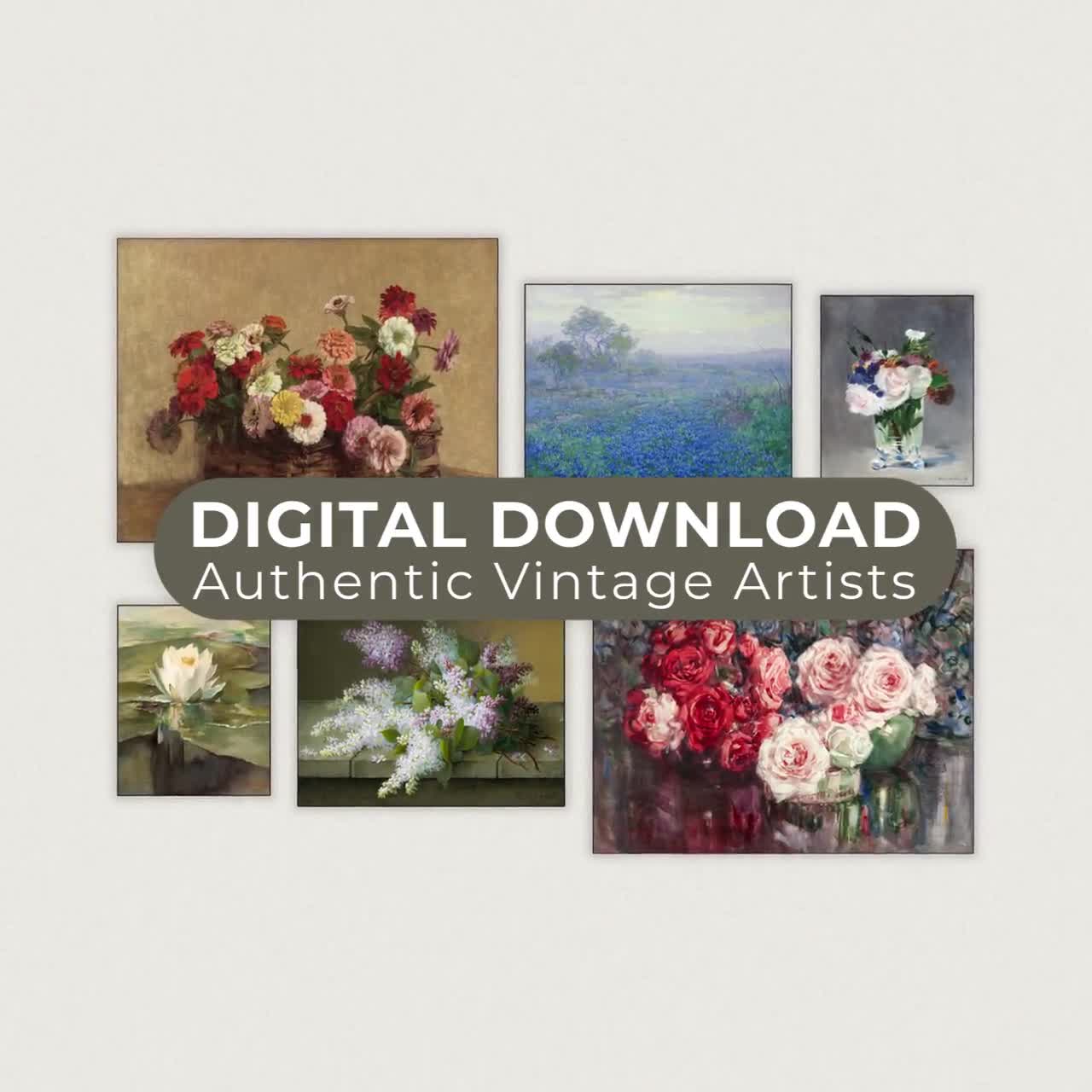 夏の花 花の静物画 - オランダの花の絵画、ダークフラワーアート